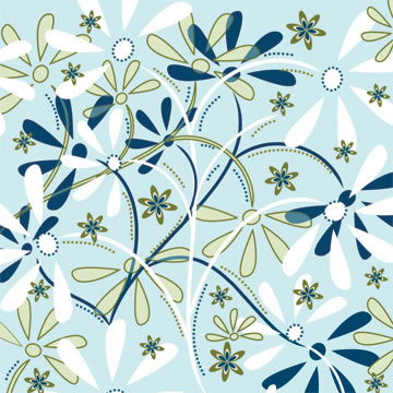 Arctic Frog - Lillyberry Floral 12x12 patterned paper  (pack of 10)